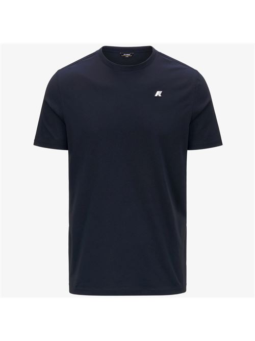 t-shirt in cotone slim fit uomo per uso quotidiano K-way | K7125UWK89