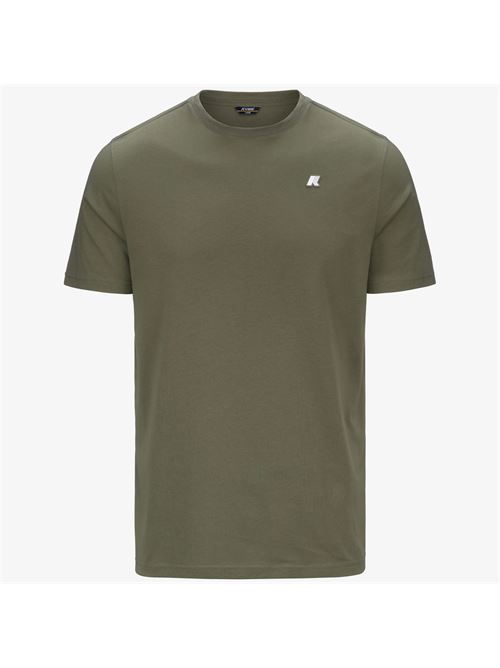 t-shirt in cotone slim fit uomo per uso quotidiano K-way | K7125UWV15