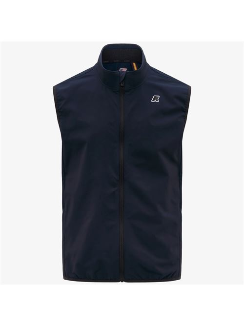 gilet da viaggio unisex blu in pile con design ripiegabile K-way | K8143VWK89