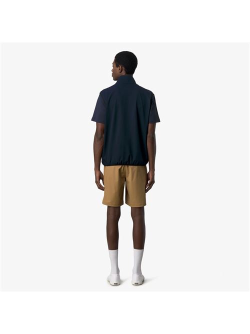 gilet da viaggio unisex blu in pile con design ripiegabile K-way | K8143VWK89