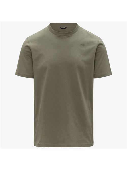 t-shirt basica logata K-way | K81489WV15