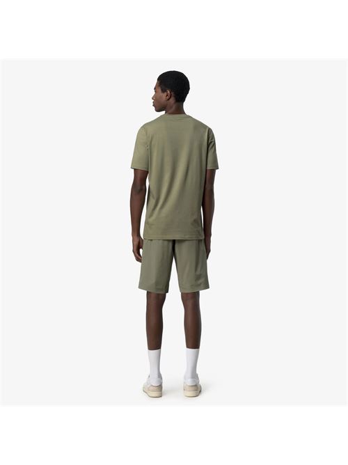 t-shirt basica logata K-way | K81489WV15