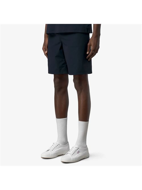pantaloncini da viaggio unisex blu con design ripiegabile K-way | K8151VWK89