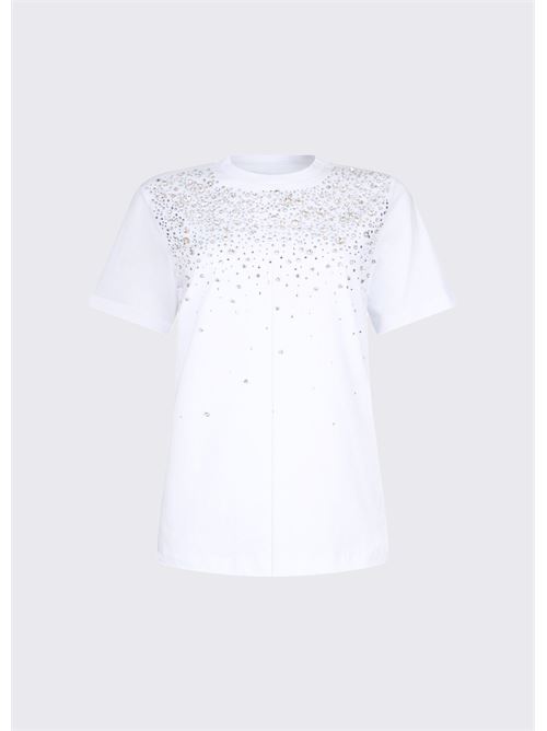 t-shirt con castoni gioiello Liu Jo | CA6193 J386811111