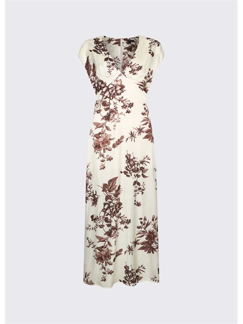 abito lungo in raso stampato Liu Jo | CA6298 TS061P9654