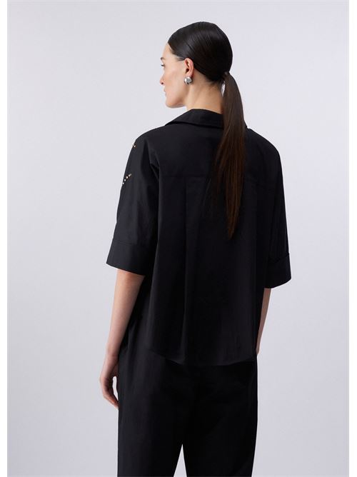 camicia con applicazioni gioiello Liu Jo | CA6345 TS24622222