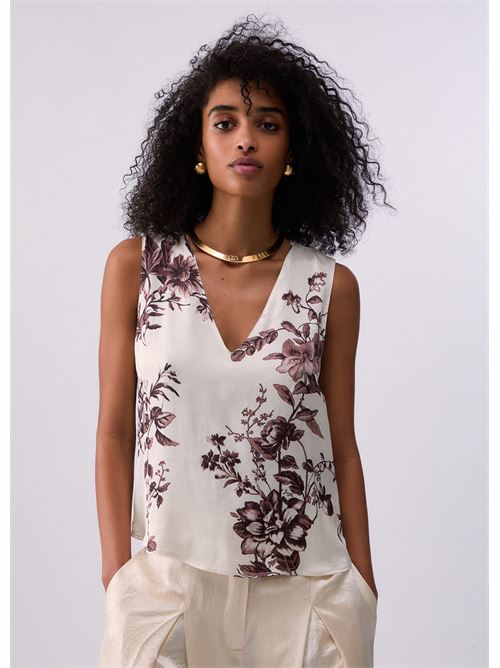 top in raso stampato Liu Jo | CA6384 TS061P9654