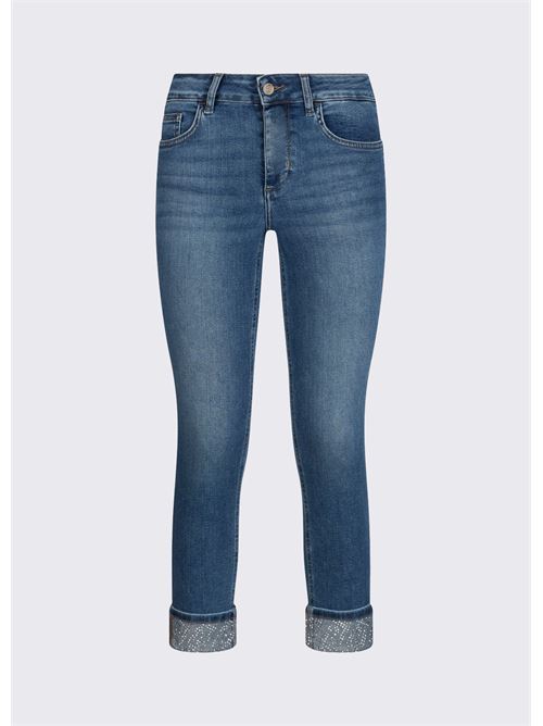 jeans skinny con strass Liu Jo | UA6006 D030578967