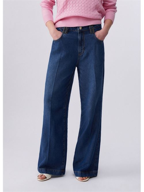 jeans flare a vita alta Liu Jo | UA6201 D033377682