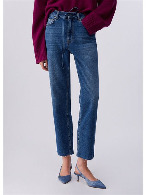jeans straight con cintura Liu Jo | UA6249 D024479022