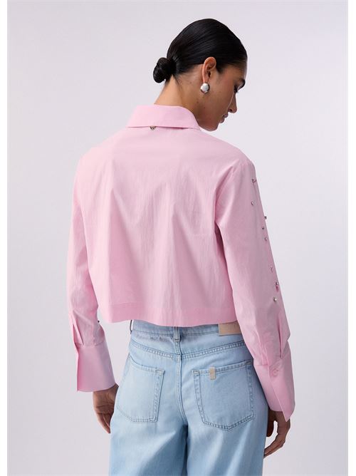 camicia boxy con ricami gioiello Liu Jo | WA6173 T039A32802