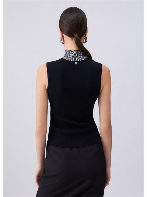 top in maglia con strass Liu Jo | WA6221 MS55N2222