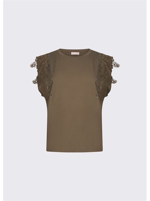 t-shirt con dettagli macramè Liu Jo | WA6311 J388590822