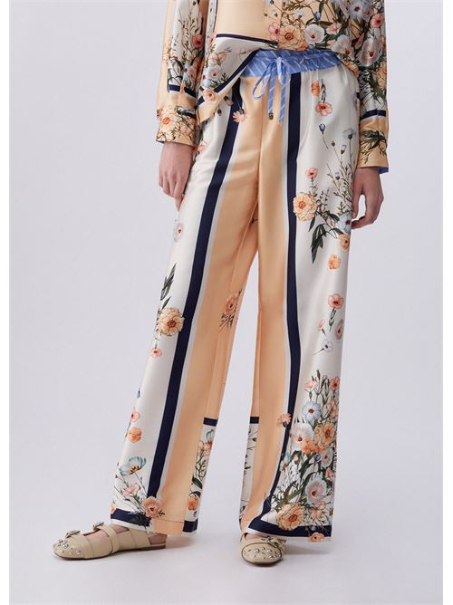 pantaloni in twill stampato Liu Jo | WA6358 T2555P9546