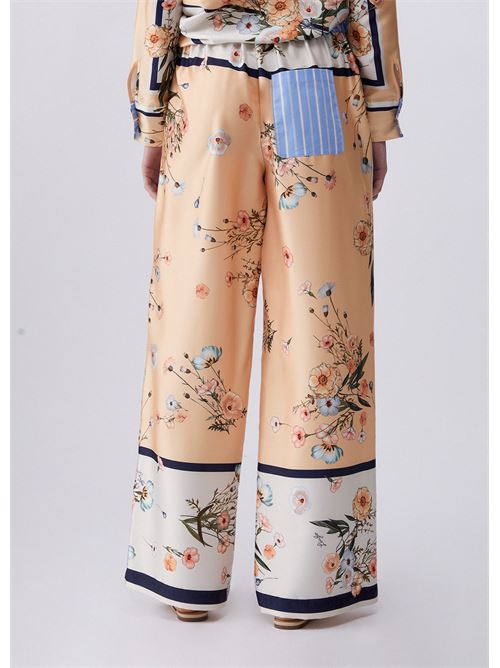 pantaloni in twill stampato Liu Jo | WA6358 T2555P9546