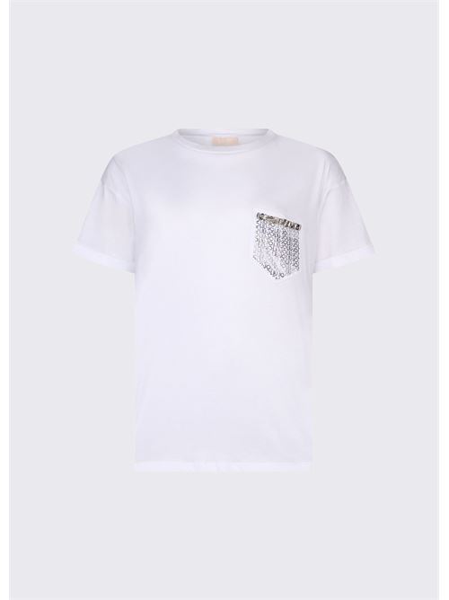 t-shirt con tasca gioiello Liu Jo | WA6372 JS923P9444