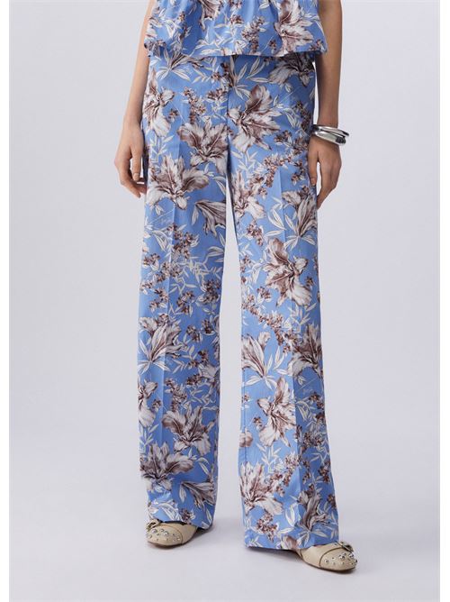 pantaloni palazzo in popeline Liu Jo | WA6441 T4853P9502