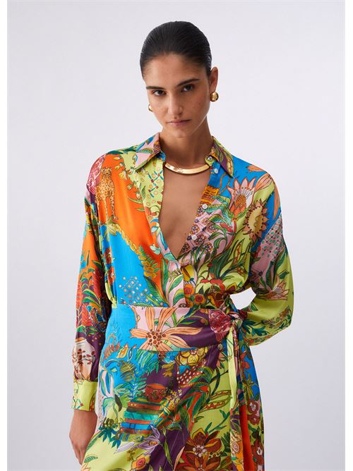 camicia in raso stampato Liu Jo | WA6485 T471AP9363