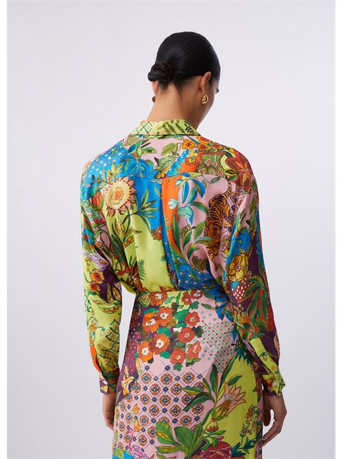 camicia in raso stampato Liu Jo | WA6485 T471AP9363