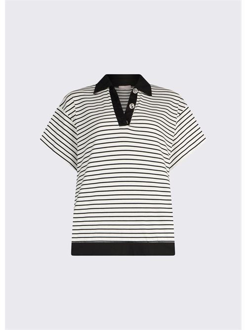 polo a righe con bottoni gioiello Liu Jo | WA6495 J4909P9442