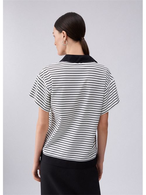 polo a righe con bottoni gioiello Liu Jo | WA6495 J4909P9442
