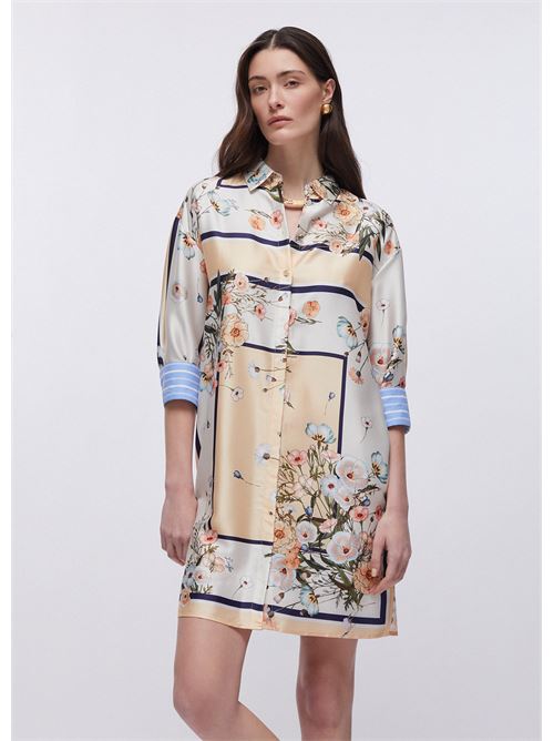 abito corto in twill stampato Liu Jo | WA6507 T2555P9547