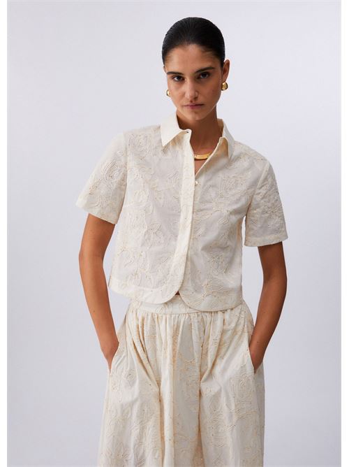 camicia con ricami e paillettes Liu Jo | WA6508 T472AP9417