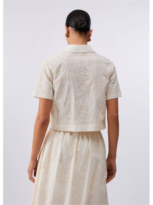 camicia con ricami e paillettes Liu Jo | WA6508 T472AP9417