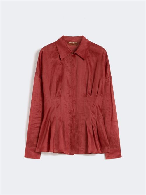 camicia a maniche lunghe in tela ramié Max Mara Studio | 2616111042066