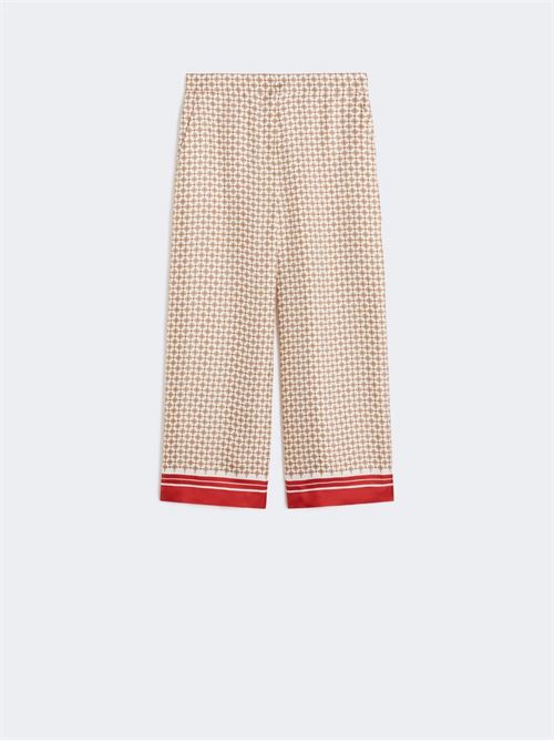 pantalone in seta stampata Max Mara Studio | 2616131011001