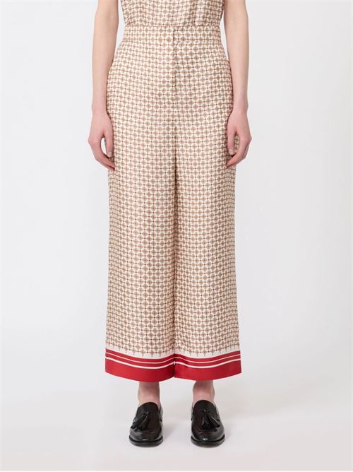 pantalone in seta stampata Max Mara Studio | 2616131011001
