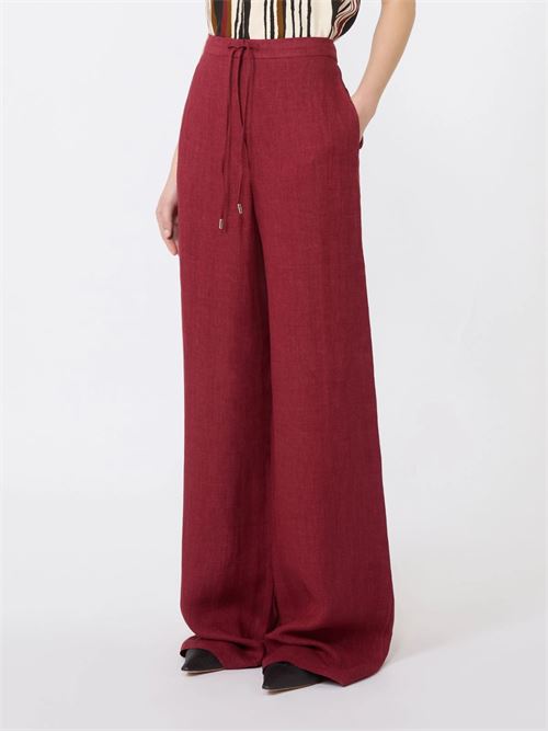 pantalone in batavia di lino Max Mara Studio | 2616131042035