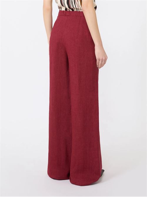 pantalone in batavia di lino Max Mara Studio | 2616131042035