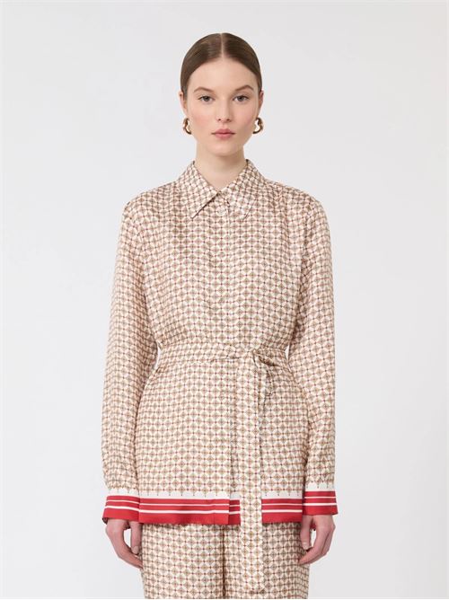 camicia in seta stampata Max Mara Studio | 2616191011001