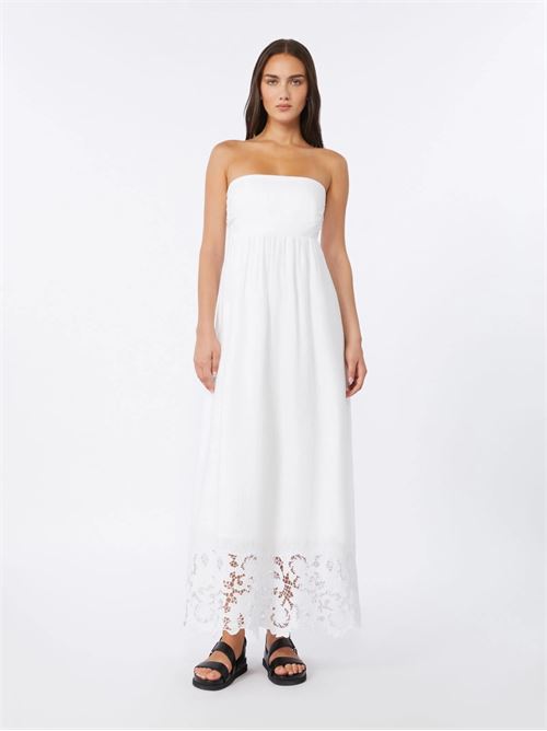 abito bustier in tela di lino Max Mara Studio | 2616221012002