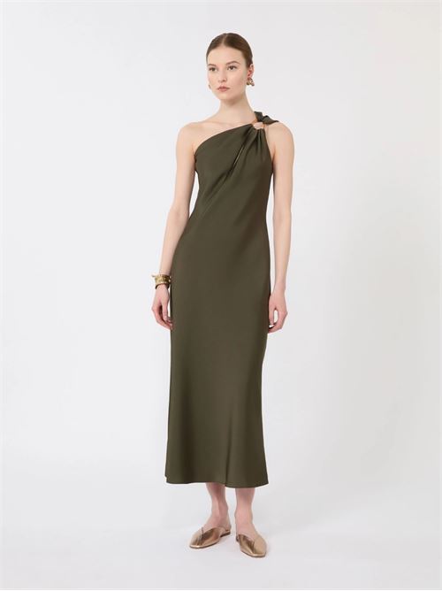 abito monospalla in satin lucido Max Mara Studio | 2616221033000