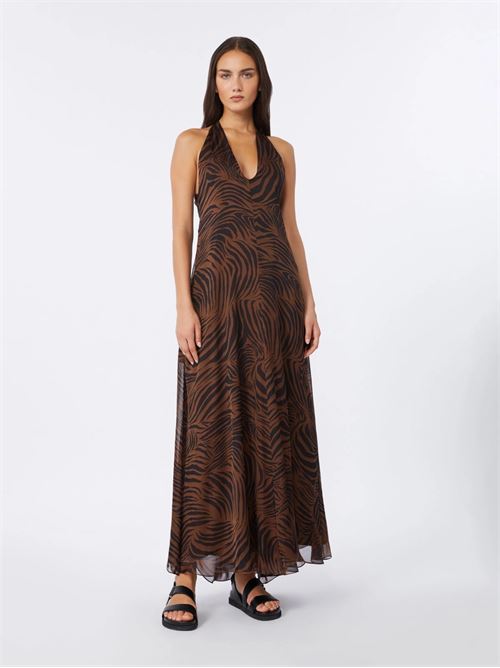 abito in chiffon di seta stampato Max Mara Studio | 2616221092002