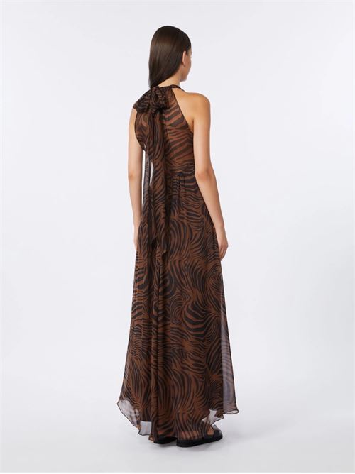 abito in chiffon di seta stampato Max Mara Studio | 2616221092002