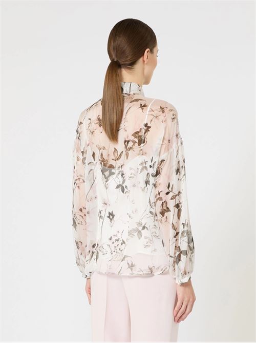 blusa in chiffon stampato Max Mara Studio | 2616261015003