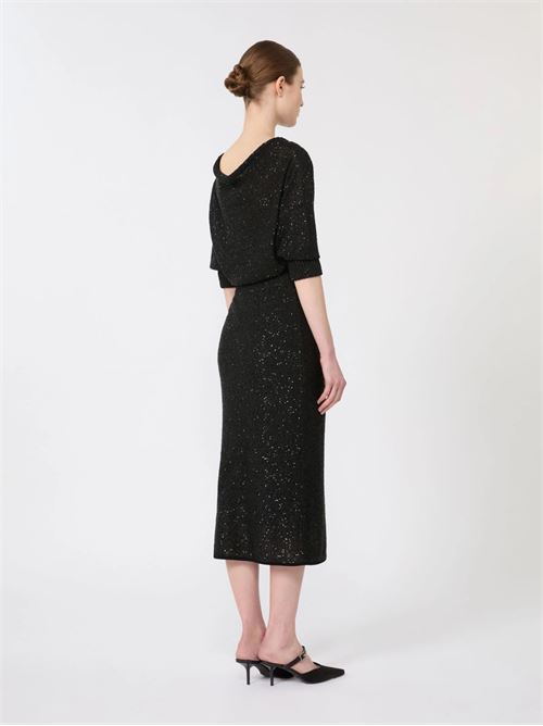 abito in filato di viscosa e paillette Max Mara Studio | 2616321043001
