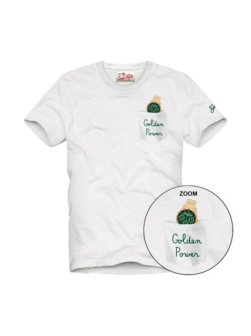 t-shirt stampata con taschino