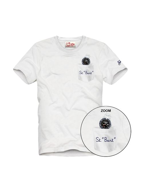 t-shirt stampata con taschino MC2 Saint Bart | AUSTIN04351L