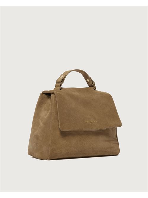 borsa sveva peach small a mano in suede con tracolla Orciani | B01999 SENBI