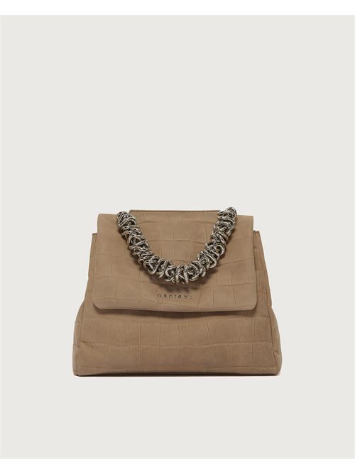 borsa sveva twilight piccola a mano in nabuk stampa cocco Orciani | B01999 TWLBI