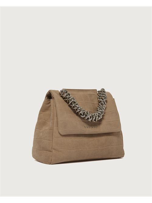 borsa sveva twilight piccola a mano in nabuk stampa cocco Orciani | B01999 TWLBI