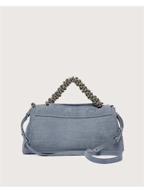 borsa sveva longuette twilight a spalla in nabuk stampa cocco Orciani | B02159 TWLCI