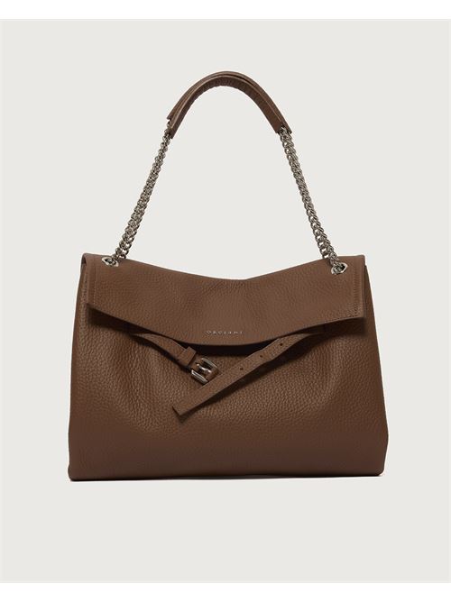 borsa venus soft midi a spalla in pelle martellata Orciani | B02212 SOFCO