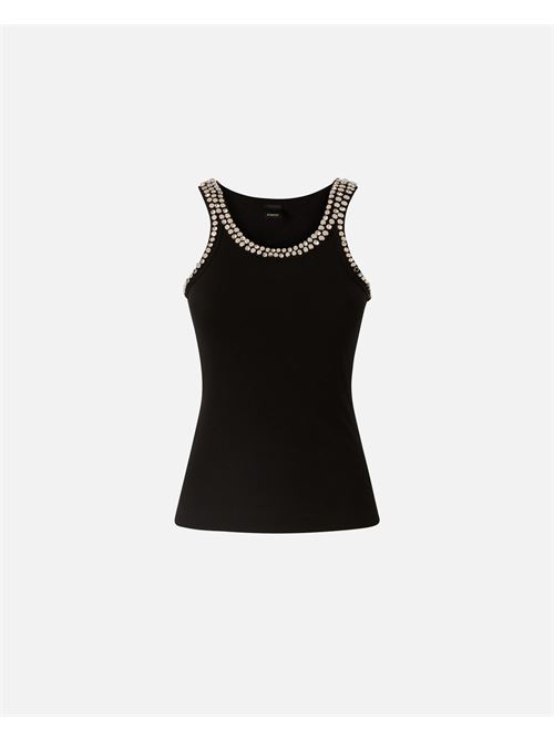 top a costine con ricami gioiello Pinko | 104109 A35YZ99