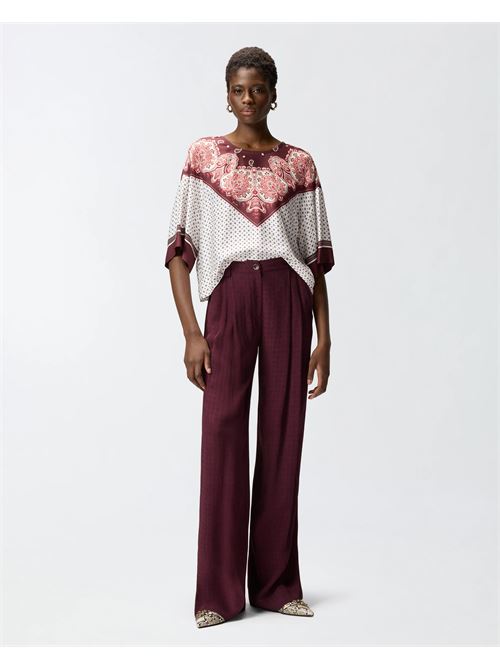 blusa con motivo cravatteria e stampa piazzata Pinko | 106198 A31KYR1