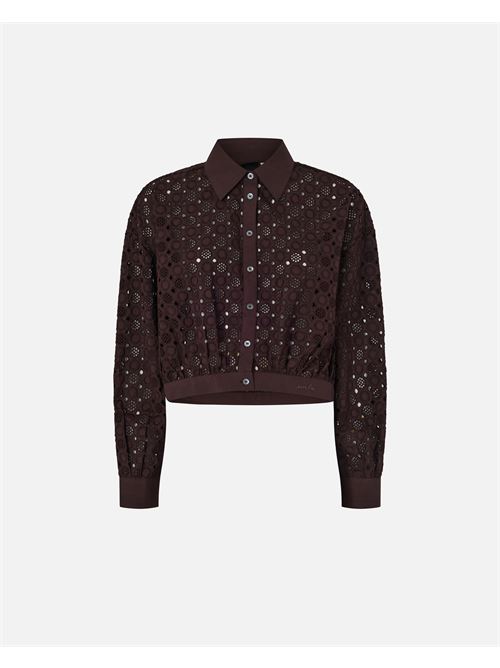 camicia cropped con ricamo sangallo Pinko | 106277 A35PM28